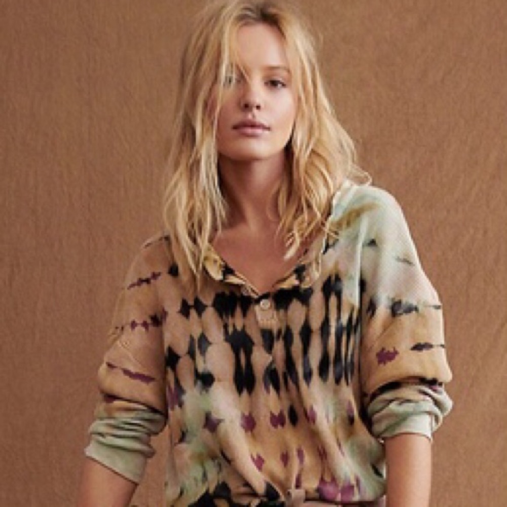 Daydreamer x Free People Tie Dye Henley